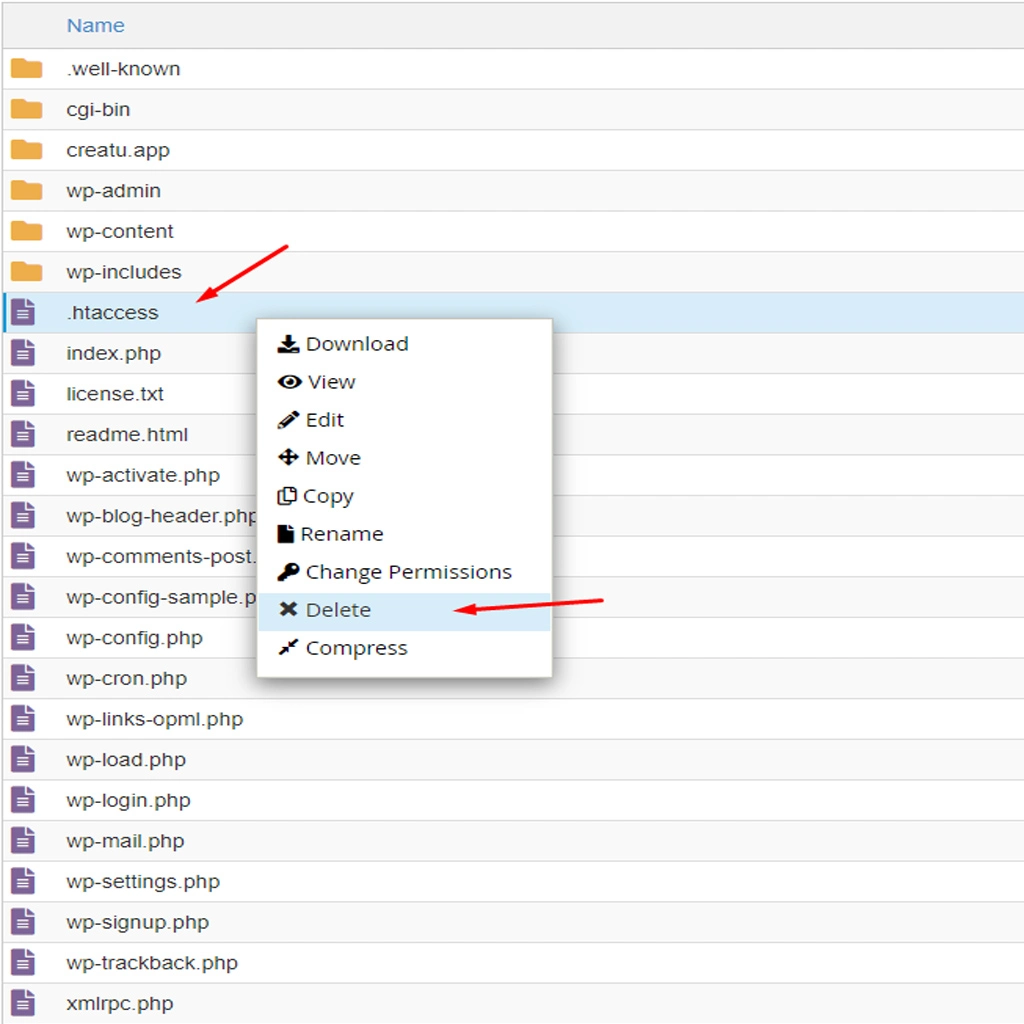 Archivo .htaccess de WordPress regenerado correctamente